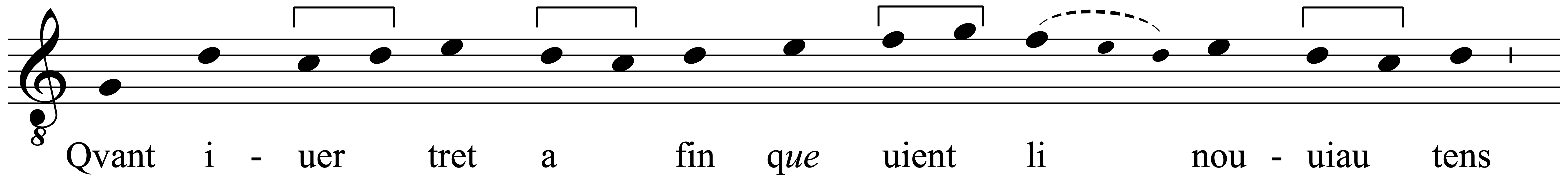 Work musical notation